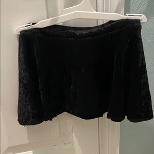 Elegant Black Velvet Skirt